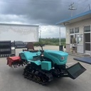 40HP Dual-Purpose Rotary Tiller Diesel Engine Crawler Tractor 2WD Harvester Planting Compact Agricola Mower Double Plow
