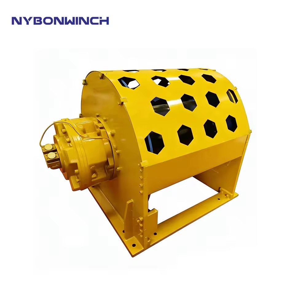 Professional 25 Ton Hydraulic Winch for Oil Field Service and Drilling Platform Positioning Hoist Unit