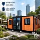 Anti-rust 20ft Double Wing Expandable Modular Home Remote Oil Field Staff Dormitory and Recreation Room