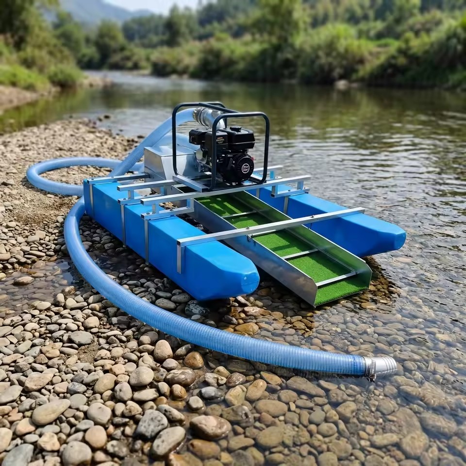 Factory Direct Sale Small 4 Inch Gold Dredger Gasoline Engine Powered Sand Dredging Machine for Gold Rush Mineral Separator
