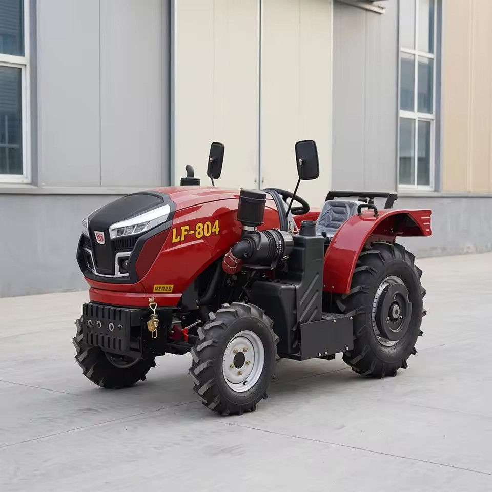 High Quality 80 Hp Plow Pose Tractors Euro 5 Ce Epa Diesel Engine Rice Field Farm Tractors Multifunctional Compact Tractors