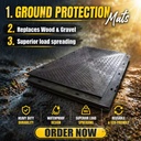 Overlaped UHMWPE Composite Road Mat Dura Oil Field Temporary Ground Protection Mat with Overlapping Interlocking