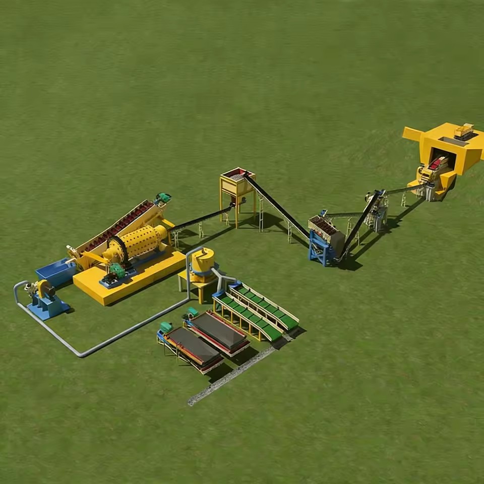 Small Scale 20 Tph Rock Ore Processing Plant Extraction Machine Mining Gold Production Line Mineral Separator