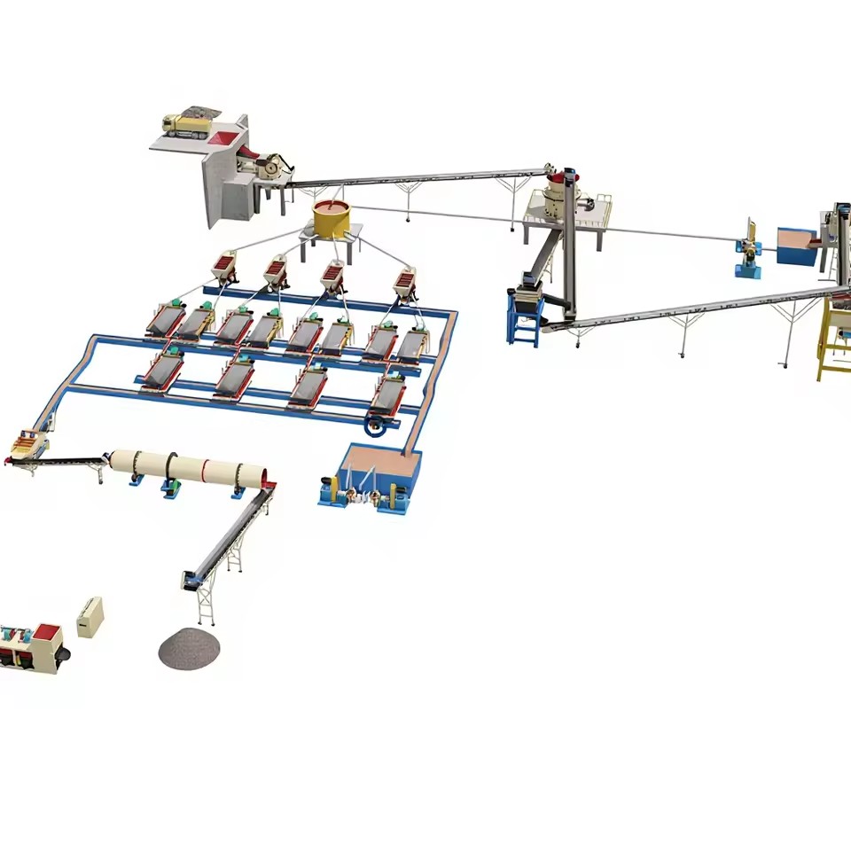Coltan Ore Mining Equipment Mineral Separation Concentrate Machine Coltan Ore Washing Process Plant