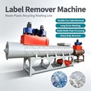 Pet Bottle Waste Plastic Recycling Washing Line Heavy Duty Pet Bottle Label Peeler Label Remover Machine