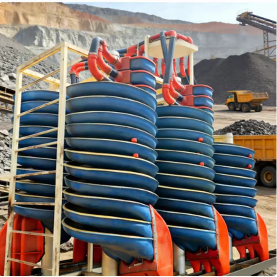 PLC Controlled High Efficiency Spiral Separator for Coal Gold Mineral Processing | Gravity Separation Equipment ISO