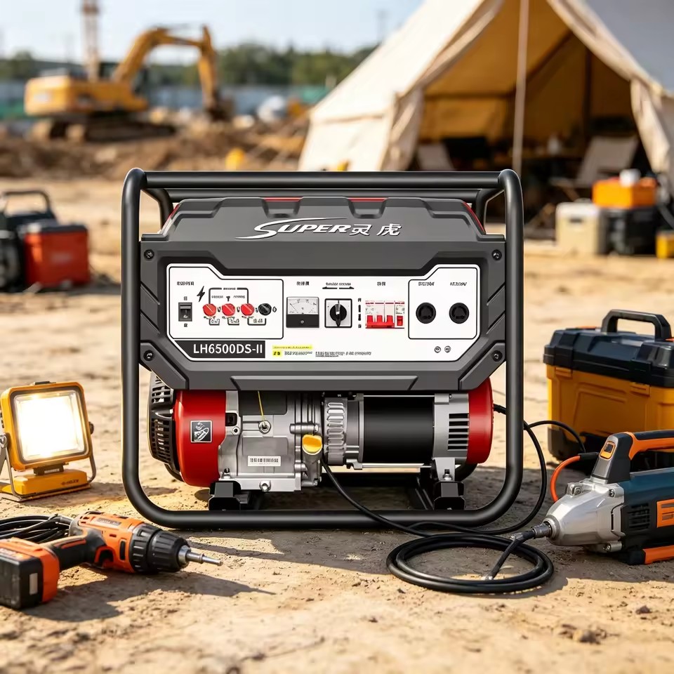 Low Noise 230V/400V 5KW Petrol Gasoline Generator Compact Power Equipment for Outdoor Camping Emergency Power Demands