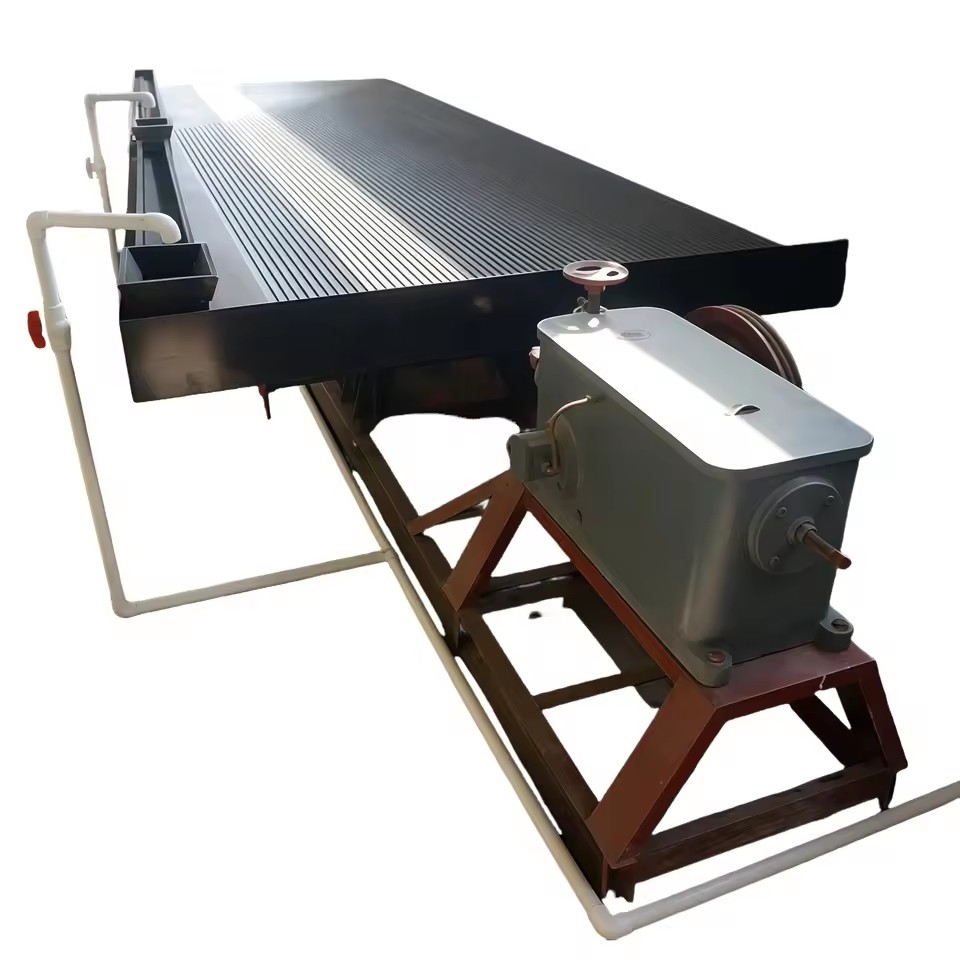 Gold Collecting Machine 6S Shaking Table 1 TPH Motor Energy Saving 95-99% Recovery Rate Mineral Processing Production Lines