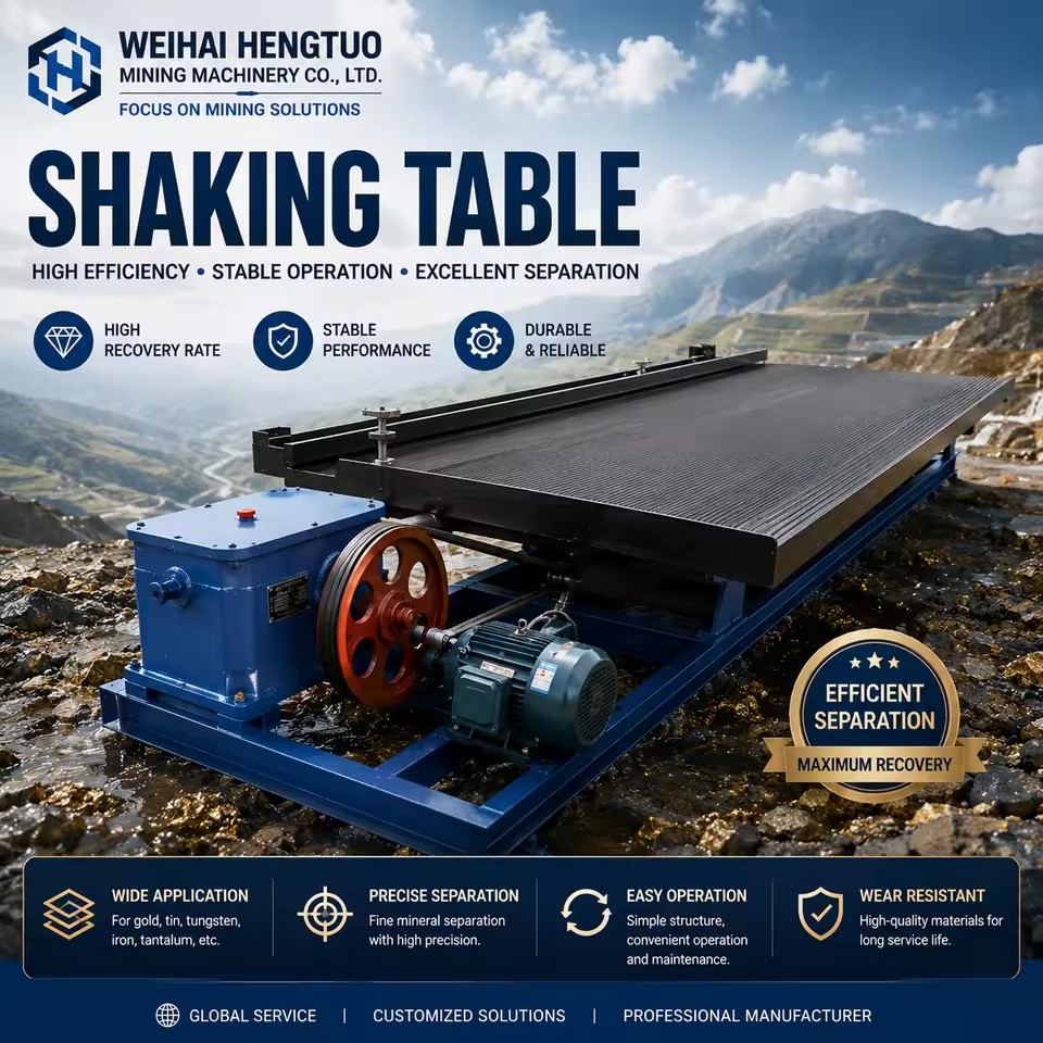 6S Gold Shaking Table Gravity Separation Equipment for Gold Tin Tungsten Chrome Ore Mineral Processing Plant