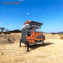 Hands Free Operation Automatic Gold Trommel Screen 50 Tons/Hour