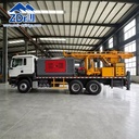 T400 Vehicle Mounted Deep Well Drilling Machine Hydraulic Pneumatic Drilling Rig for Agricultural Irrigation Wells