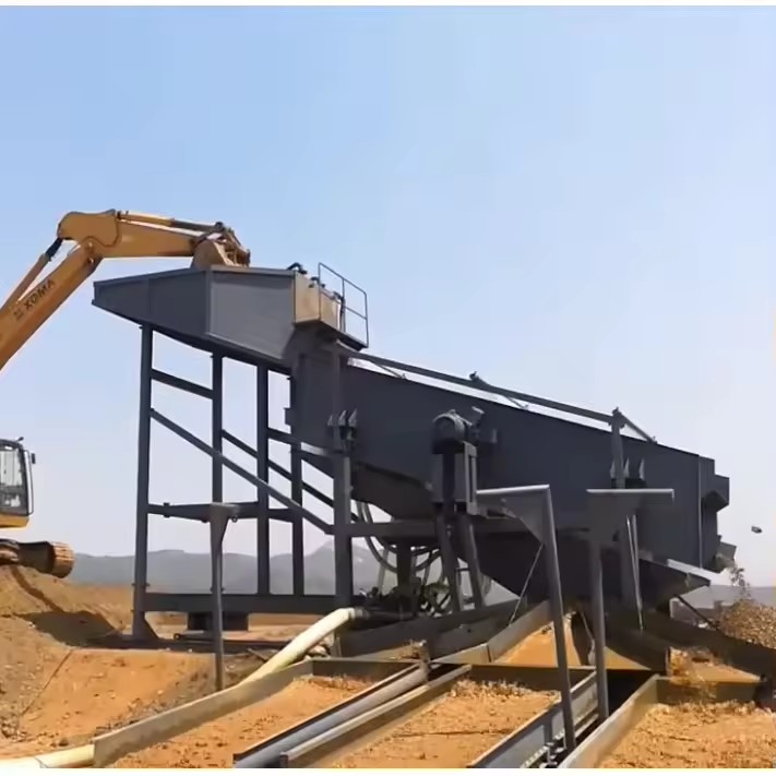 Heavy Duty Linear Vibrating Screen for River Sand Gold Mining High Efficiency Gold Separation Equipment