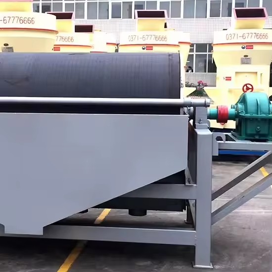 Automatic Steel Drum Magnetic Separator for Ore Mineral Processing High Capacity 100-180T/H 1 Year Warranty Long