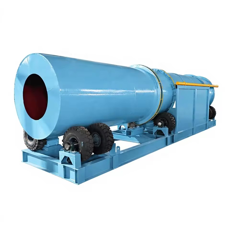 Tire-driven Drum Gold Washing Machine, Large-scale Cylindrical Ore Washing Machine, Mud Washing and Sand Washing Equipment