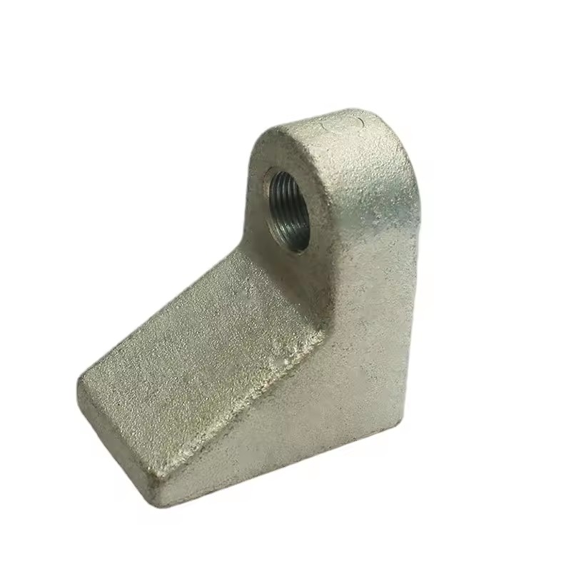 Casting Parts Precision Casting OEM Cast Steel Parts Threaded Lug Support Custom Metal Casting for Construction Equipment