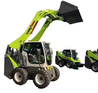 Skid Steer Wheel Loader Customizable Engine Vertical Water-cooled Four Cycle Diesel Mini Earth-Moving Machinery PLC High