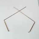 Copper Dowsing Rods for Water Gold Oil Detecting Divining Rod with Case Prospecting Equipment