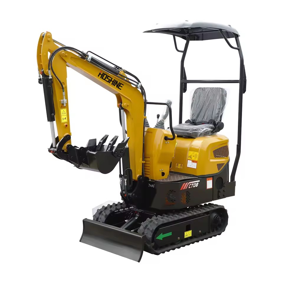 CT08K 0.85Ton Crawler Mini Excavator Hydraulic Digger with Rubber Tracks Compact Excavator for Landscaping and Farming