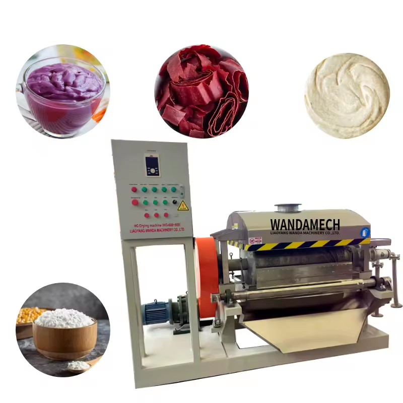 Energy Saving 304 Stainless Rotary Drum Flaker Dryer Drying Equipment in Food Chemical Industry