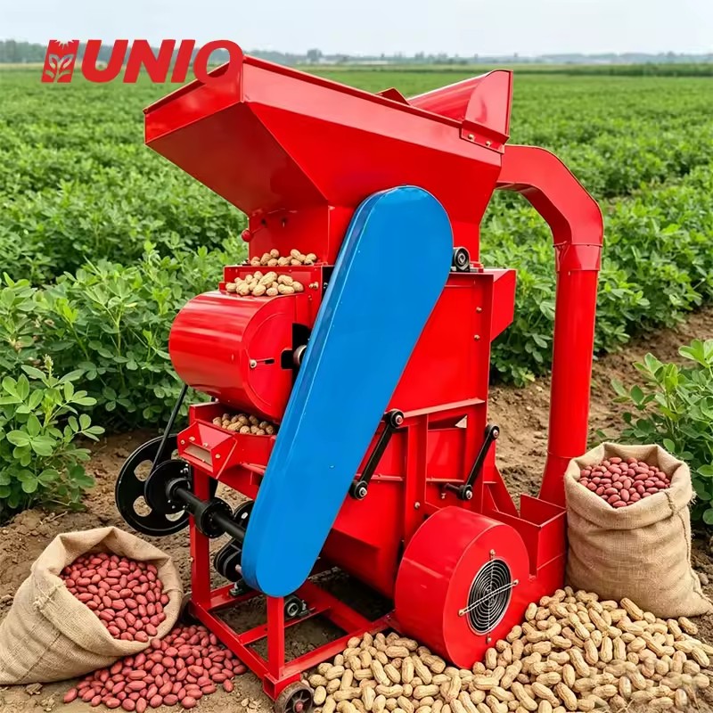 Energy Saving High Productivity Motor Peanut Sheller Environmental Friendly Groundnut Husking Machine 700kg/h Farm Machine