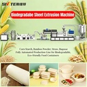 Machinery Energy Saving Biodegradable Twin Screw PE/PP/PS Sheet Extrusion Equipment PLC Controlled High Productivity