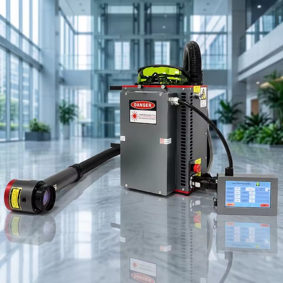 Portable Backpack Pulse Laser Cleaning Machine 100W 200W 300W Lithium Battery Powered rust Paint Oil Removal Outdoor Industrial
