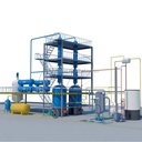 15ton Capacity Small to Middle Scale Crude Pyrolysis Oil Refinery to diesel Fuel Plant Used Engine Motor Oil Refining Machine