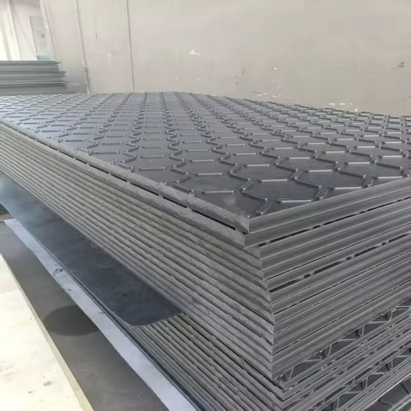 Reversible HDPE Ground Protection Mat 4x8ft Size UV & Oil Resistant Customizable Thickness (2-20mm) for Heavy Equipment