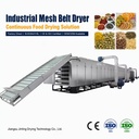 Energy Saving Mesh Belt Dryer SUS304 400-2000kg/h Continuous Fruit Vegetable Dehydrator Multi Layer Industrial Drying Machine