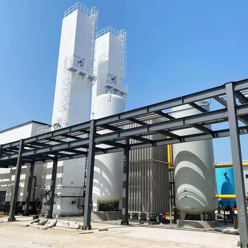 BW 200m3/hour PLC Auto Oil Bearing Turbo Expander Oxygen Nitrogen Plant Cryogenic Gas Generation Equipment Liquid O2 N2 Generator