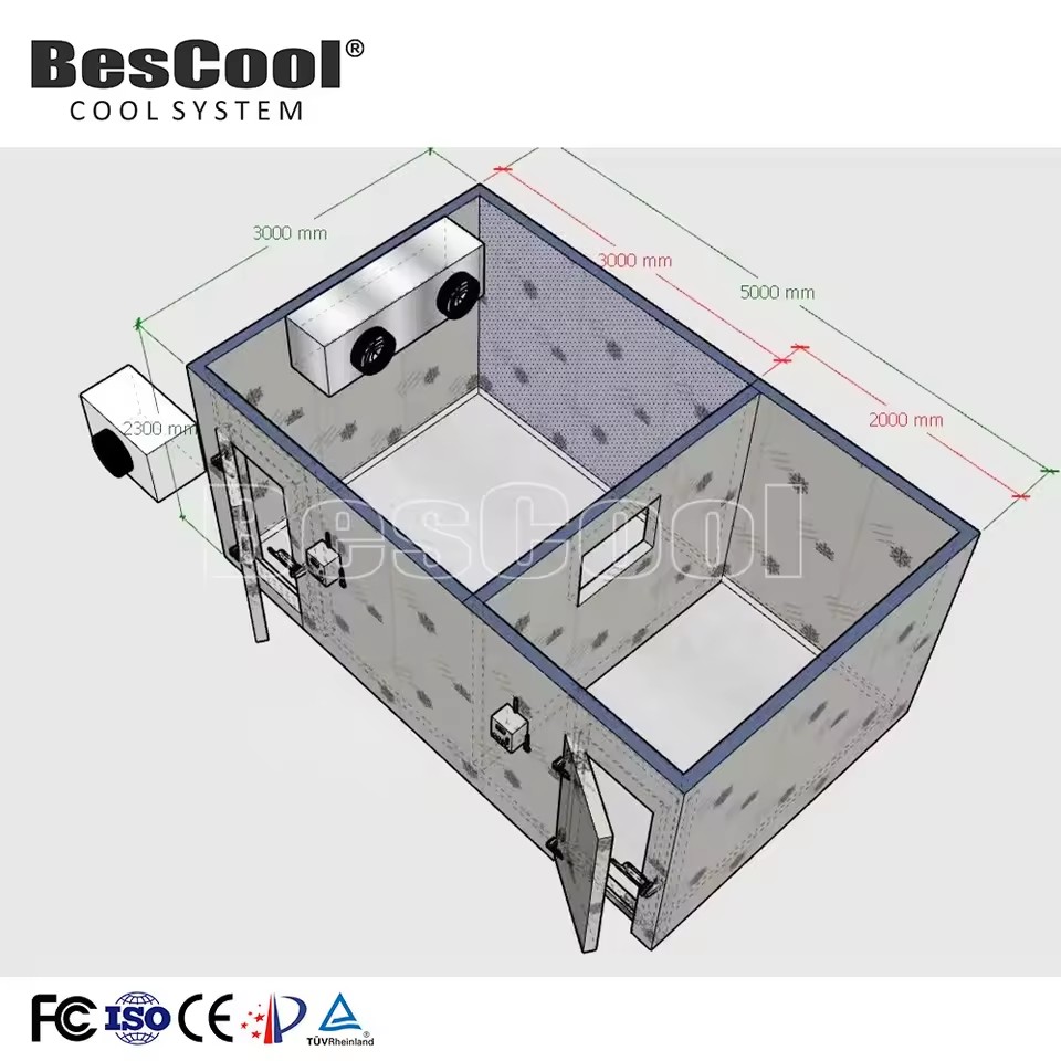 Energy-Saving Egg Cooler Cold Room Walk-in Freezer for Fruit Storage and Refrigeration Equipment