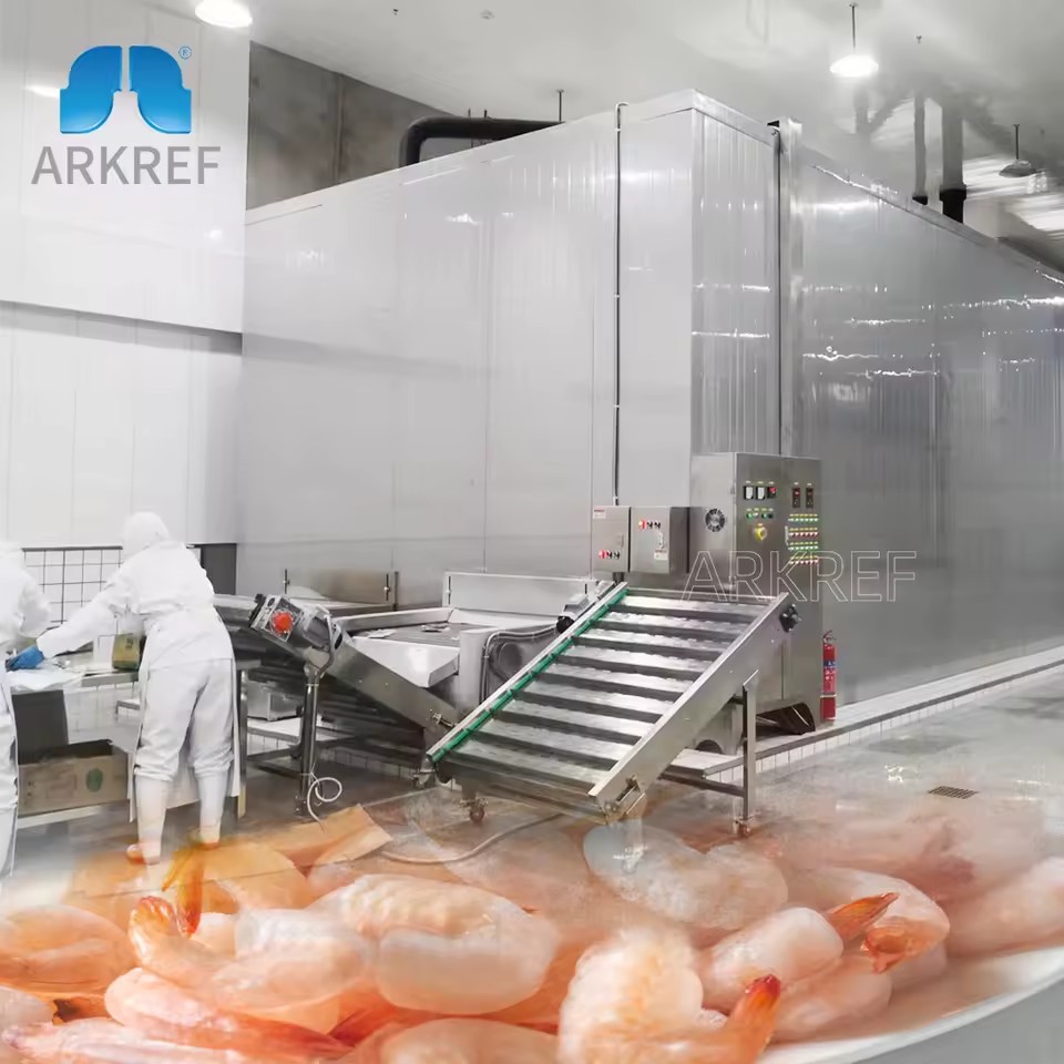 Energy-saving Tunnel Quick Freezer/Iqf Freezer Small Freezer Fish Freezing Equipment for Cooling Fish