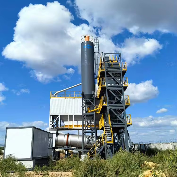 Portable 40 - 160 TPH Asphalt Mixing Plants Hot Mix Asphalt Batching Plant