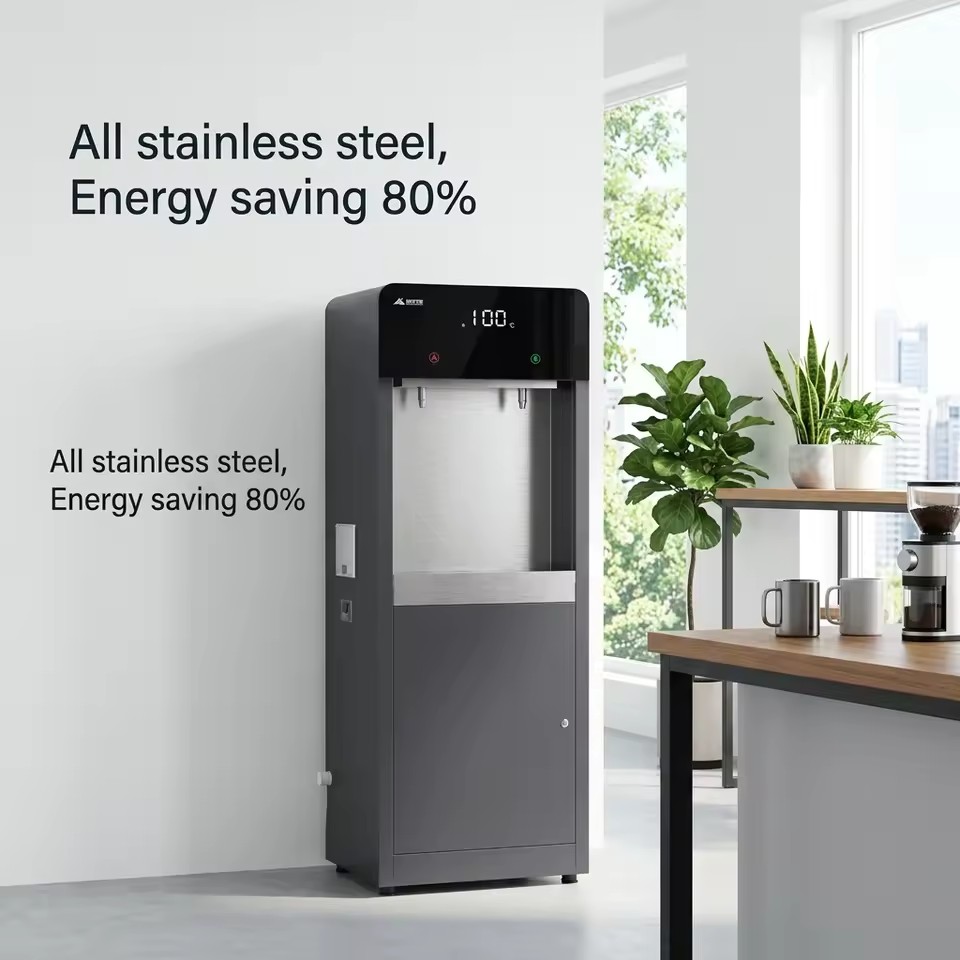 Source Factory FOB Wholesale All Stainless Steel Energy Saving Vertical Drinking Equipment for Office Hotel Hot Water Dispenser