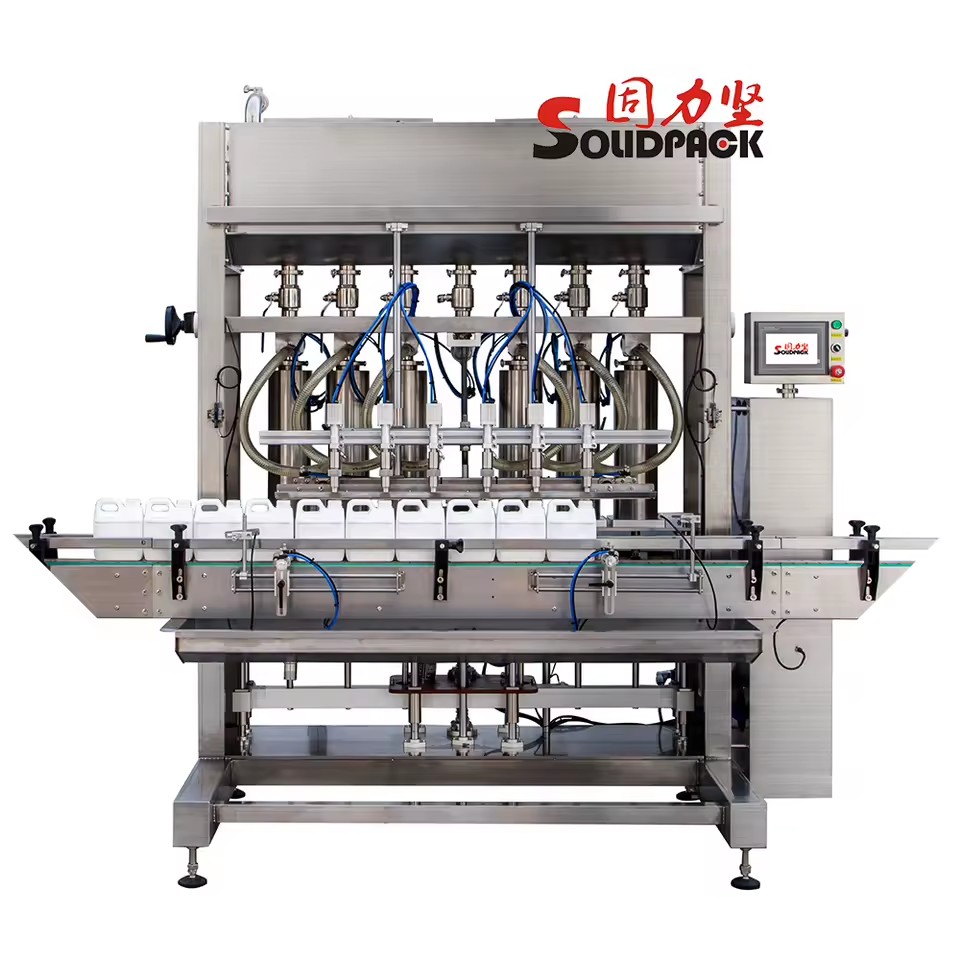 Solidpack Engine Lubricating Oil Quantitative Filler Equipment Full Automatic Liquid Filling Machine