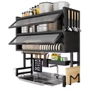 Multi-Functional Double Modern Steel Dish Drying Storage Organizer Rack Kitchen Sink Cabinet Drain Shelf Stand Cleaning Tools