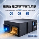 Durable Low Noise Commercial ERV Heat Recovery Ventilation Fan High Efficiency Energy Saving for Hotels