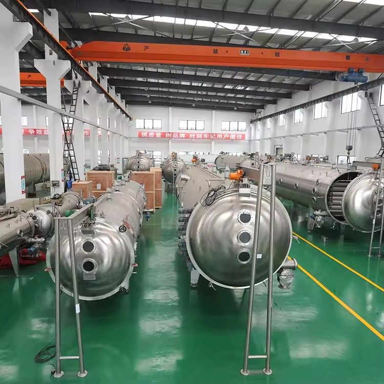 Energy Saving Spiral Vacuum Belt Dryer for Chemical Industry Liquid to Powder