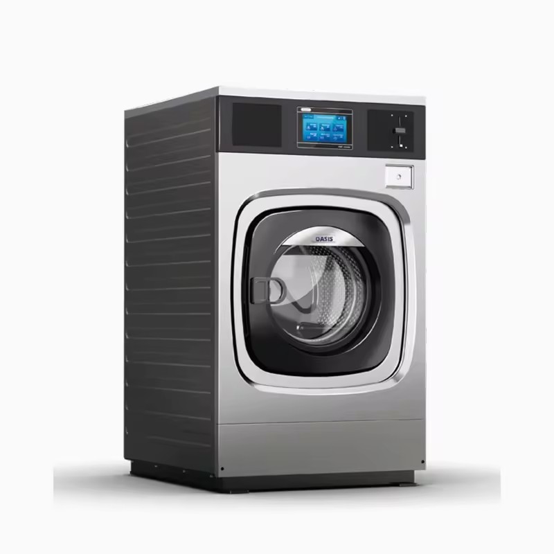 15kg Gas Heating LPG LNG Stack Washer Extractor Dryer Laundry Equipment Vended Coin Operated Washing Machine Space Energy Saving