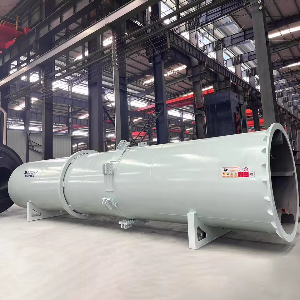 Single Drum Dryer Energy Saving Industrial Dryer Machine Limestone Clay Gypsum Processing Equipment