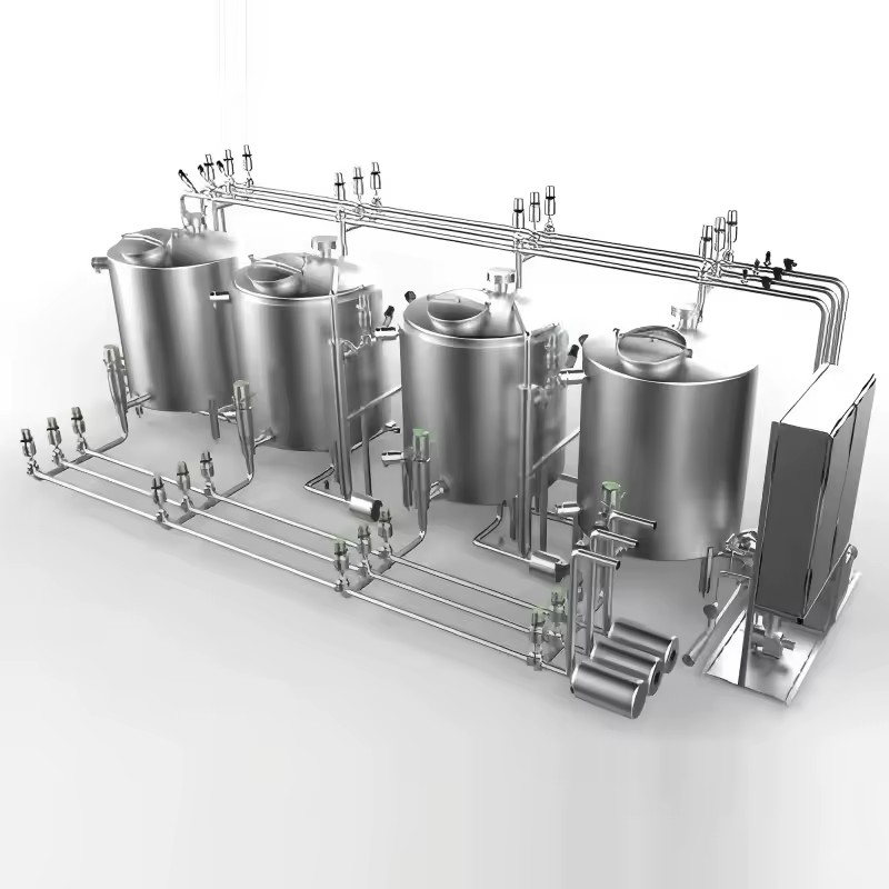Energy Saving CIP Unit with Heat Recovery and Solution Reuse Function