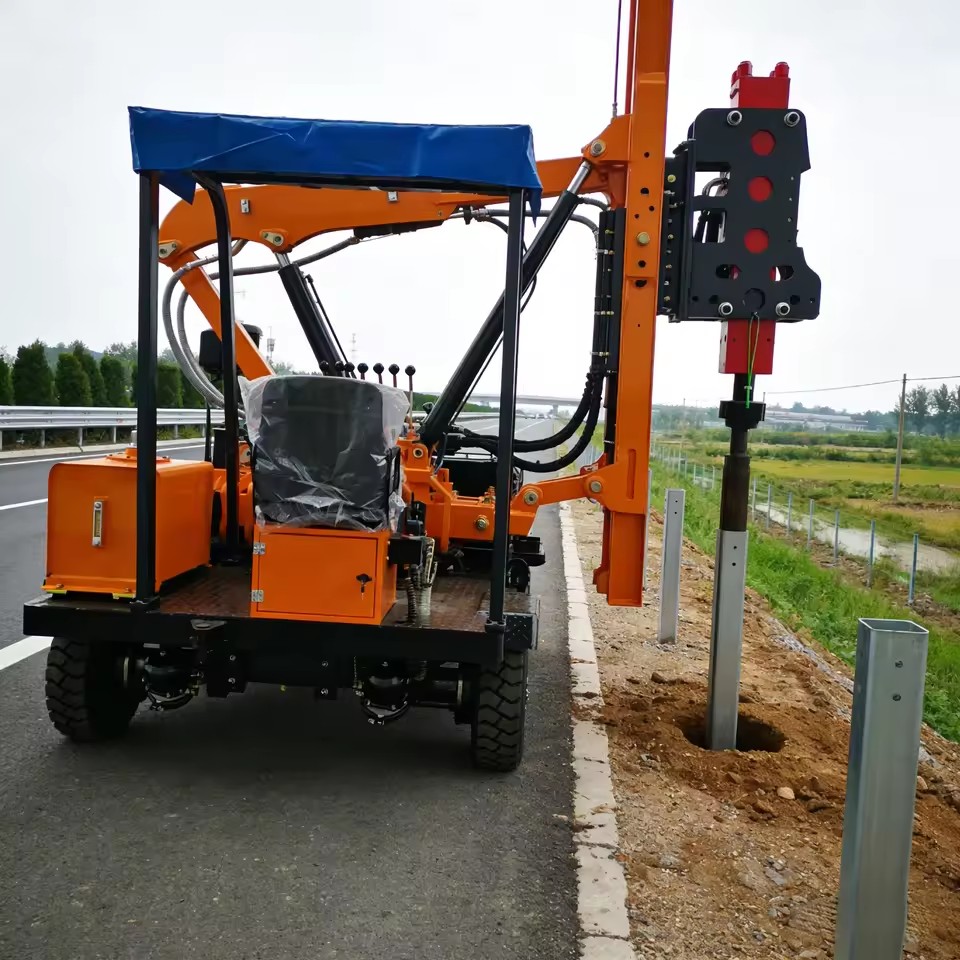 Highway Construction Pile Driver Engine Pump Motor Energy Saving Quick Relocation for Dispersed Multi-Section Projects