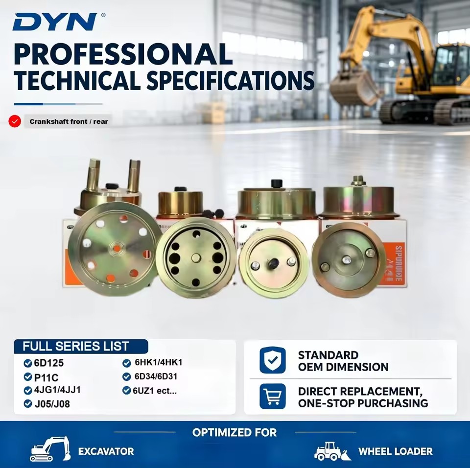 DYN Excavator Crankshaft Oil Seal Installer Tool Crankshaft Rear & Crankshaft Front Oil Seal Installation Tools
