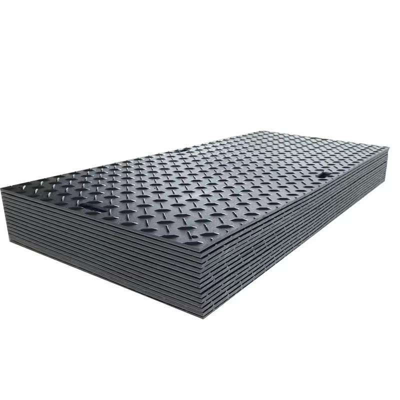 HDPE Heavy Duty Ground Protection Mats Road Plates for Construction Site, Heavy Equipment Access, Temporary Roadway and Parking