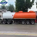 Factory Custom 3 Axle Liquid Tank Semi Trailer Edible Oil Water Tanker Semi Trailer With Manhole for Road Transportation