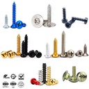 Metal Self-tapping Thread Screw Manufacturer Custom M1.4 M2 M3 M4 M5 M6 Self Tapping Fasteners Screws for Plastic