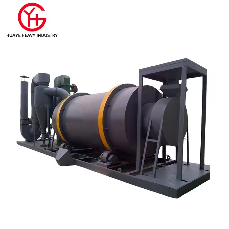 Electric Hot Air Rotary Drum Dryer Gearbox Motor-High Efficiency Energy Saving Drying Equipment for Plastics Chemicals