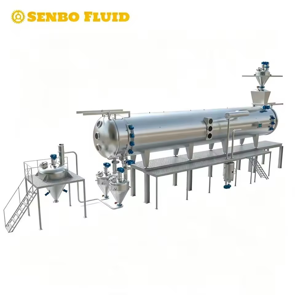 Vacuum Belt Dryer Continuous Drying Machine Energy Saving with PLC Control CIP Cleaning System for Plant Extract Powder