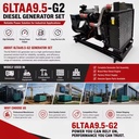 Genset Cummings 6LTAA9.5-G2 Engine with Radiator and Generator Set with A.C.BRUSHLESS SYNCHRONOUS GENERATOR