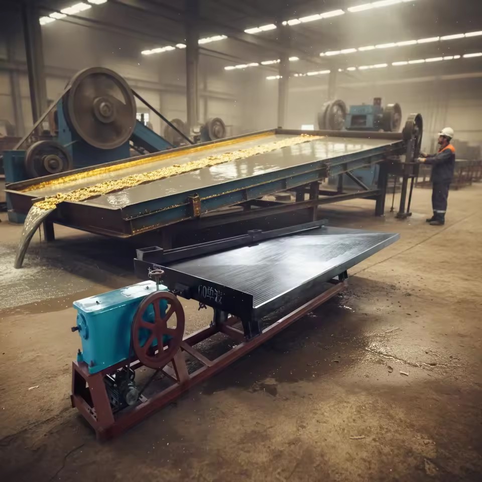 Energy-Saving Heavy Duty 6-S Shaking Table Mining Concentrating for Gold and Graphite Processing